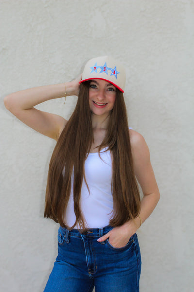 USA Star Trucker Hat