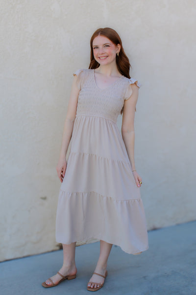Emmie Flutter Sleeve Dress