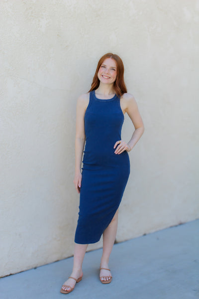 Nini Acid Washed Midi Dress