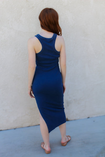 Nini Acid Washed Midi Dress