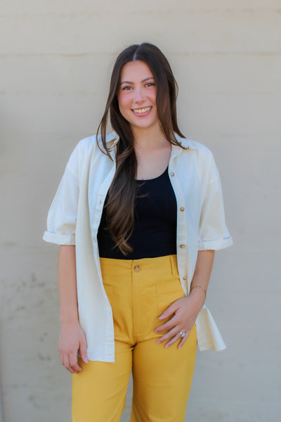 Nice And Neutral Button Up Shirt