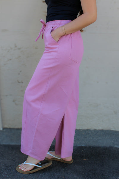 Cranberry Dreams Barrel Pants