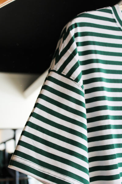 Kickoff Oversized Striped Boyfriend Tee