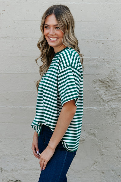 First Down Striped Tee