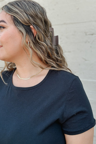 Classic Short Sleeve Tee in Black