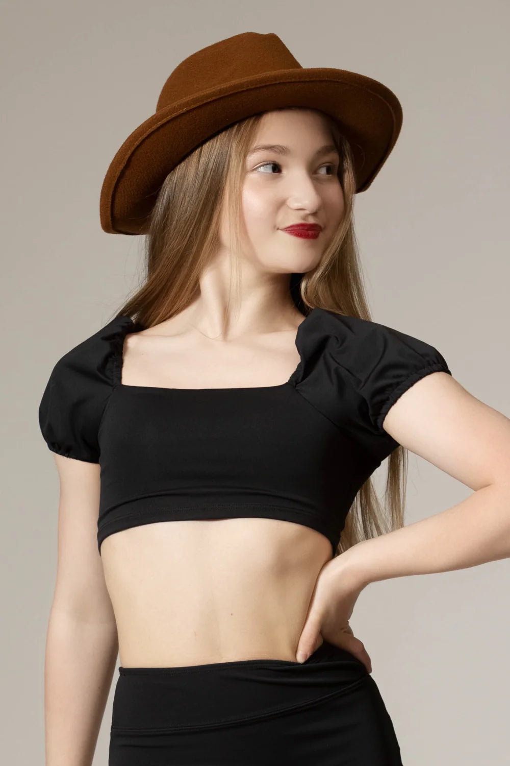 Tiger Friday Ever After Crop Top / Black