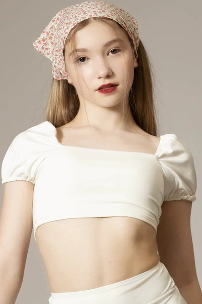 *Pre-Loved* Tiger Friday Ever After Crop Top / Ivory