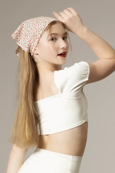 *Pre-Loved* Tiger Friday Ever After Crop Top / Ivory