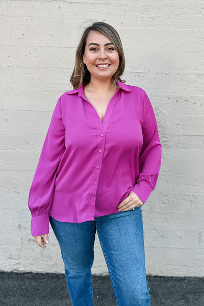 Good Night Magenta Blouse