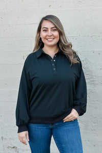 Midnight Collared Pullover