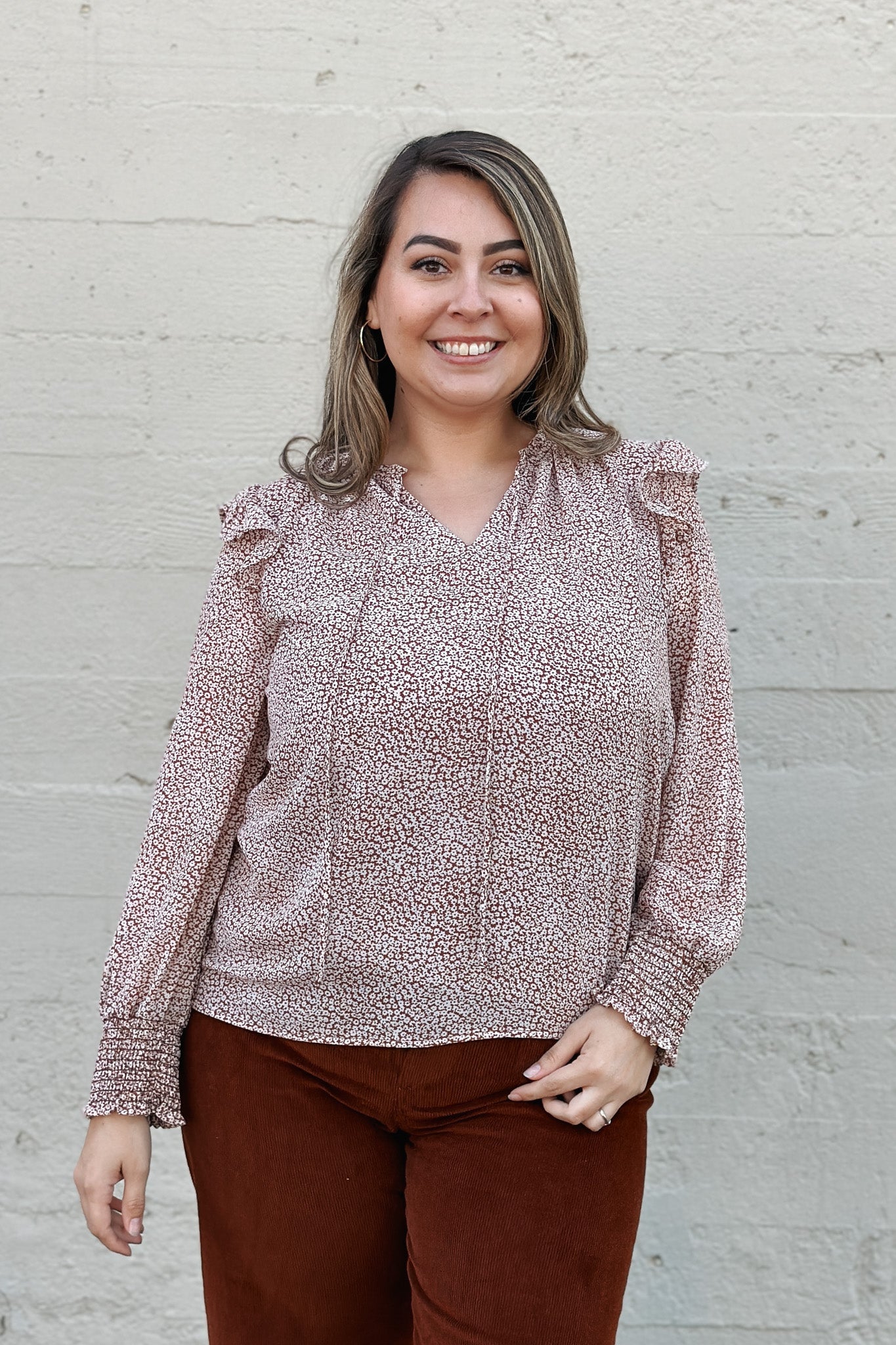 Fancy Fall Stroll Blouse