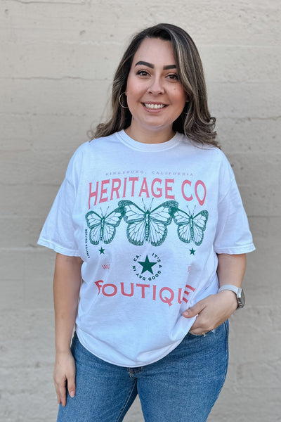 Heritage Boho Butterfly Graphic Tee