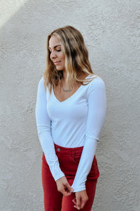 So Smooth V Neck Bodysuit
