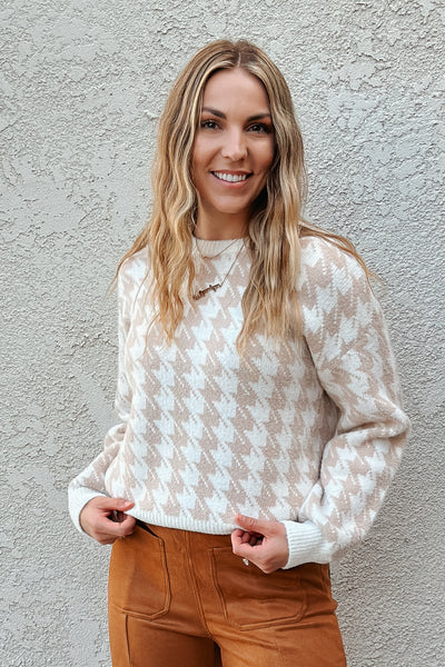 Cedar Houndstooth Sweater