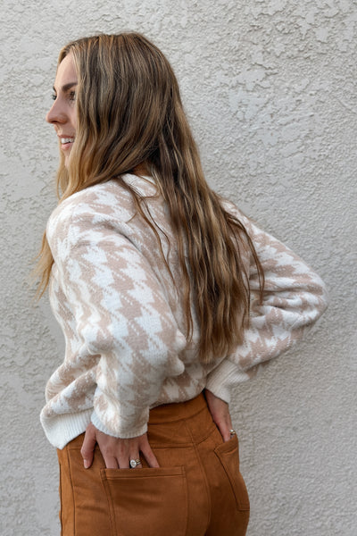 Cedar Houndstooth Sweater