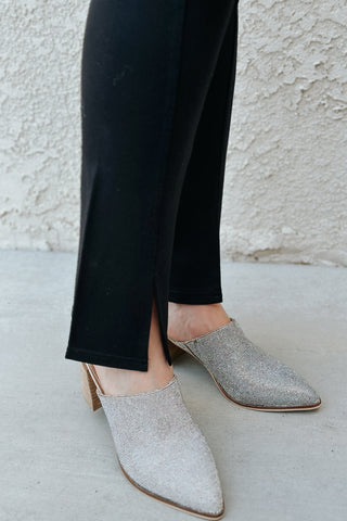 Stephanie Champagne Mules
