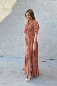 Completely Obsessed Maxi Dress / Copper *final sale*