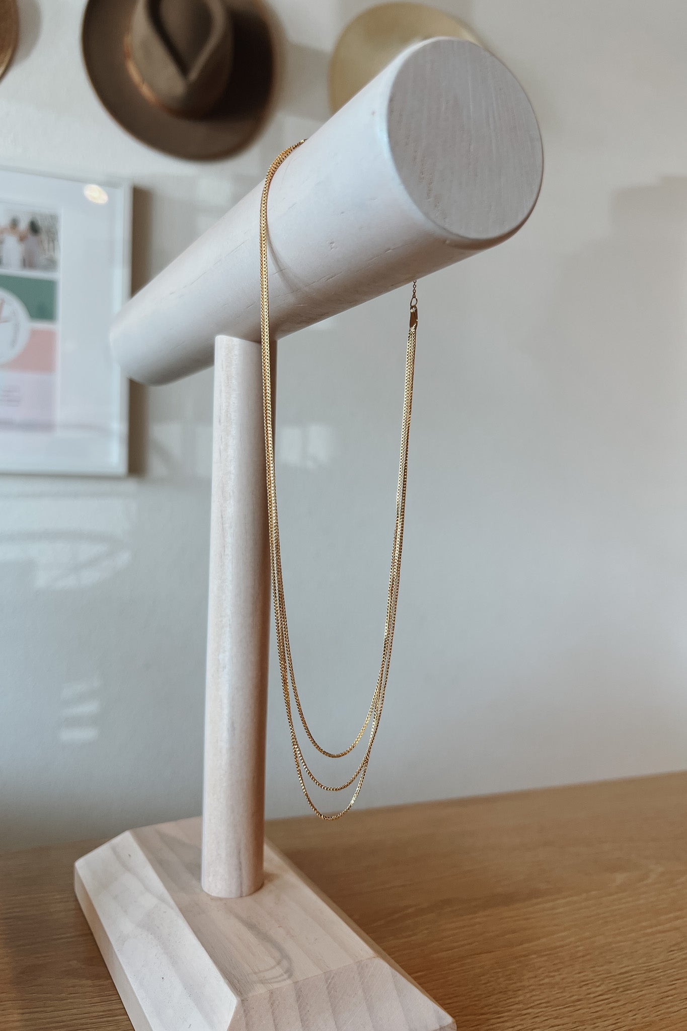 Taylor Triple Chain Necklace