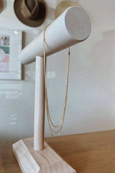 Taylor Triple Chain Necklace