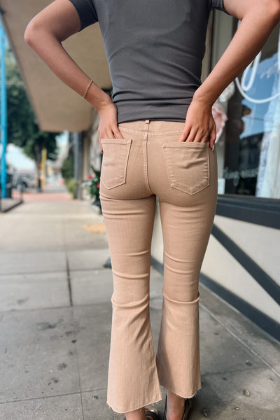 Cropped Demi Flare / Khaki