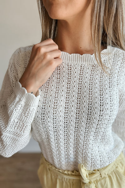 Gazelle Sweater / Cloud White