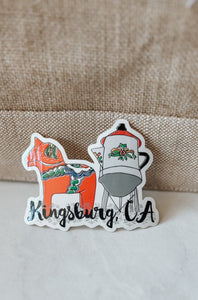 Kingsburg Hand Drawn Sticker