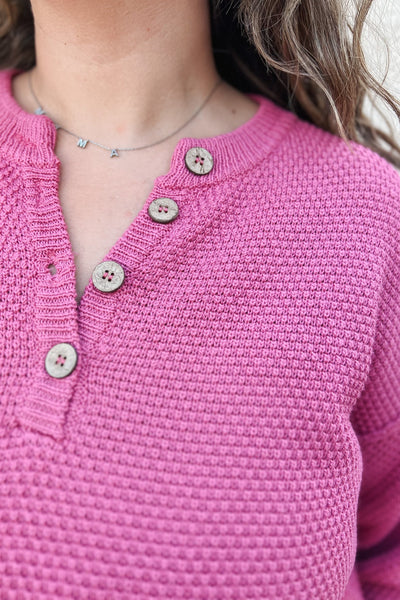 Pebble Beach Sweater / Magenta