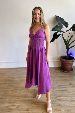 Violet Skies Midi Dress