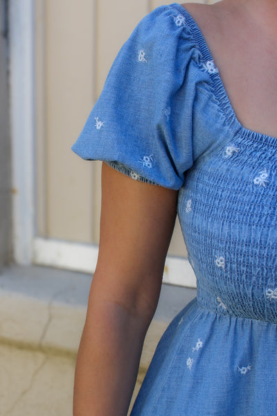 Celina Denim Midi Dress