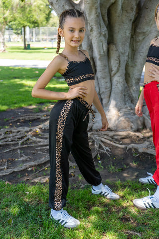 XoDanceCo Cheetahlicioius Joggers / Black