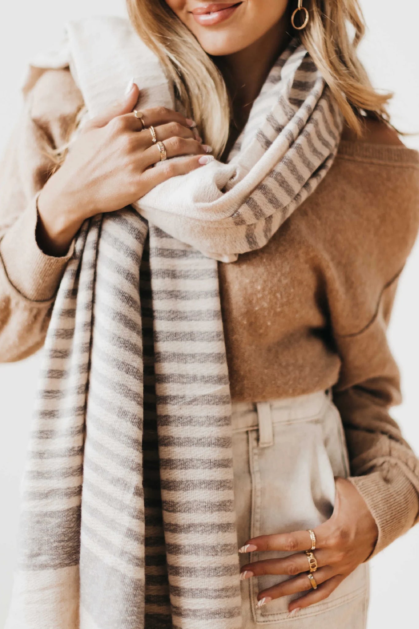 Long Weekend Striped Scarf