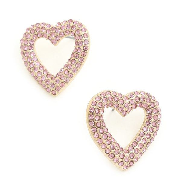 Sweet Pink Heart Earrings