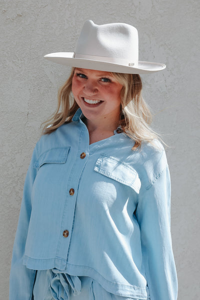 Chantilly Chambray Top