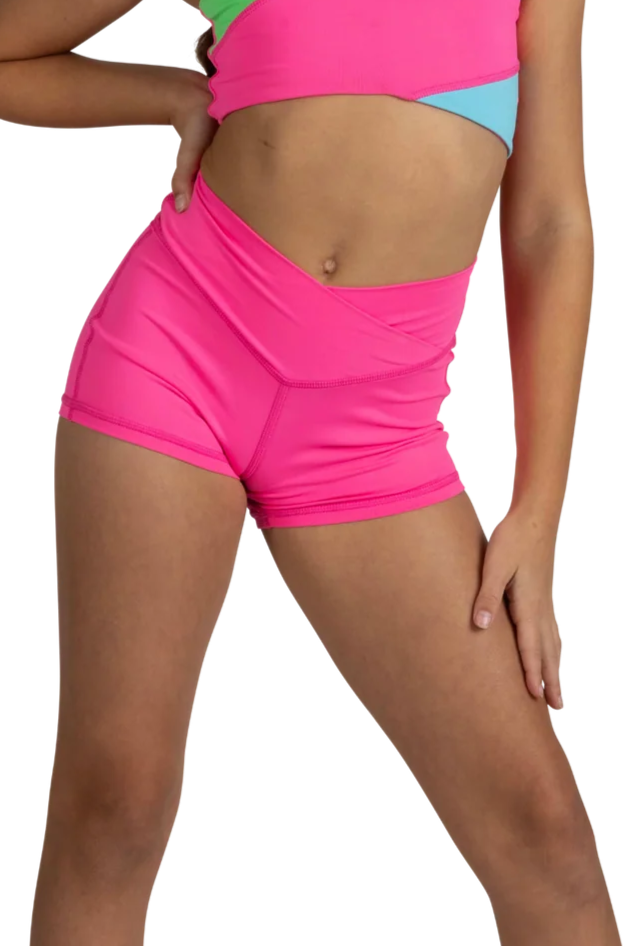 XoDanceCo V-Cation Short / Hot Pink