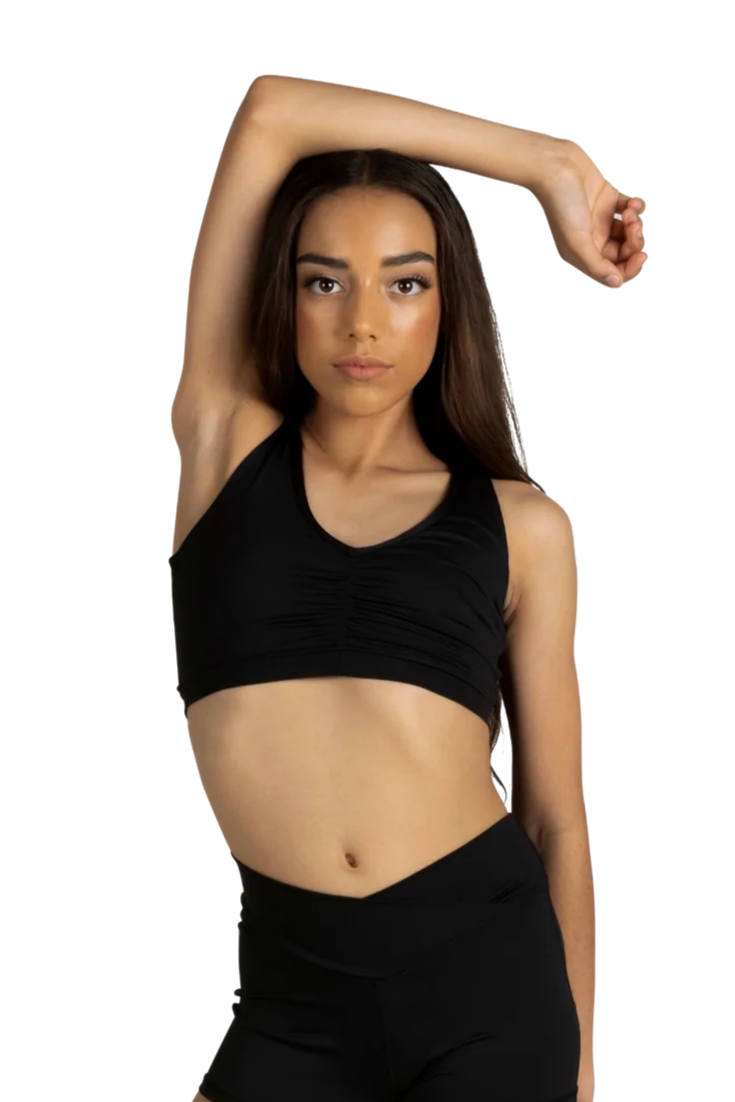 XoDanceCo Criss Cross Top / Black