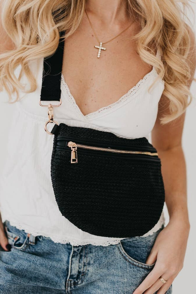 Rachel Raffia Bum Bag