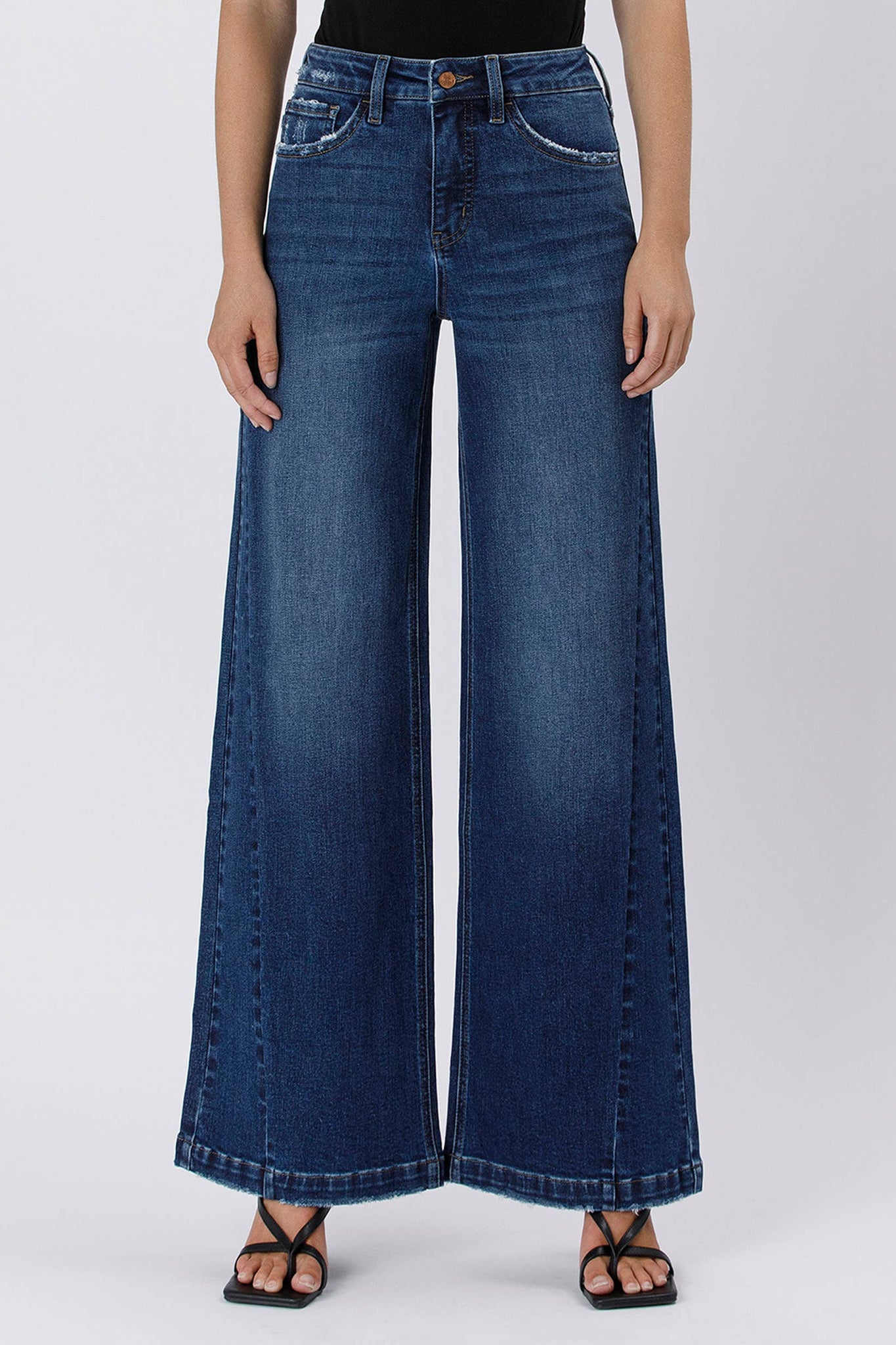 Nicolette High Rise Wide Leg Jeans