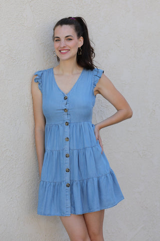 Riverside Chambray Mini Dress