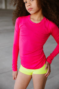 FIVE Barely There Long Sleeve / Cerise Pink *final sale*