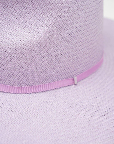Simone Straw Rancher Hat / Lavender