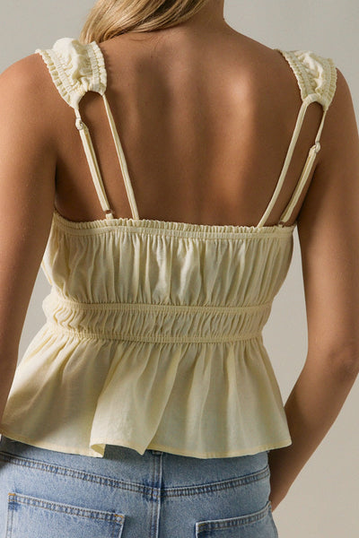 Butter Peplum Tank
