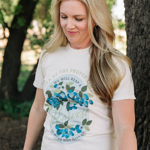 Blueberry Faith Graphic Tee from Paper Farm Press