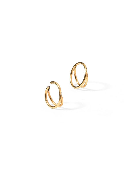 Nylah Gold Huggie Earrings 10mm