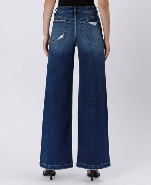 Nicolette High Rise Wide Leg Jeans