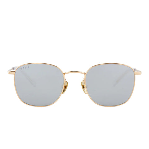 DIFF Axel Sunglasses / Gold + Silver