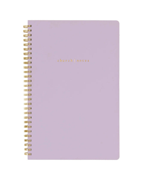 Church Notes Notebook / Lilac