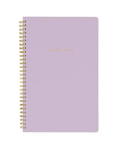 Church Notes Notebook / Lilac