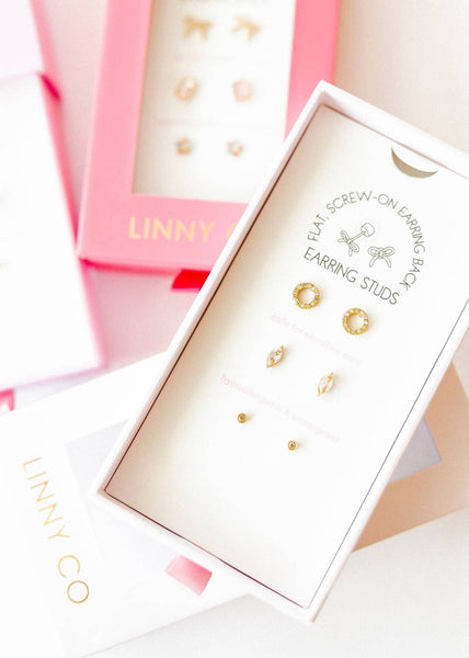 The Signature Screwback Stud Gift Set