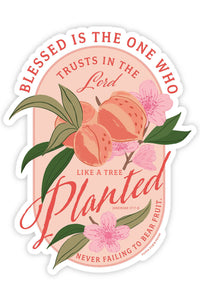 Peach Faith Decal Sticker