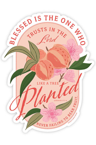 Peach Faith Decal Sticker
